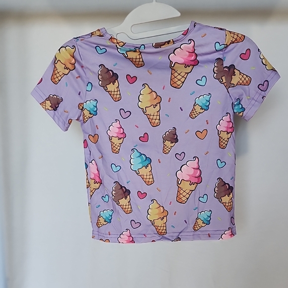 SHEIN Purple Ice Cream Kids Pajama Set - Picture 5 of 6